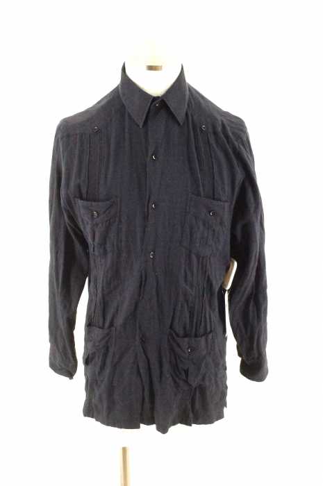 A.P.C. (アーペーセー) ウール混4ポケットデザインシャツ メンズ トップス