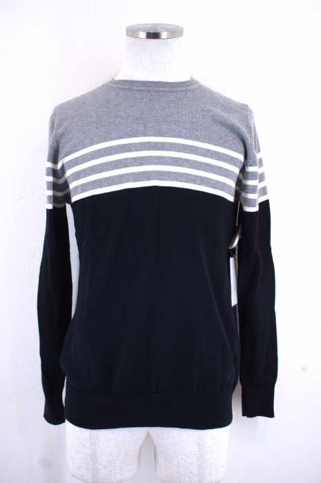 uniform experiment(ユニフォームエクスペリメント) 16AW バイカラーボーダーニットトップス メンズ トップス