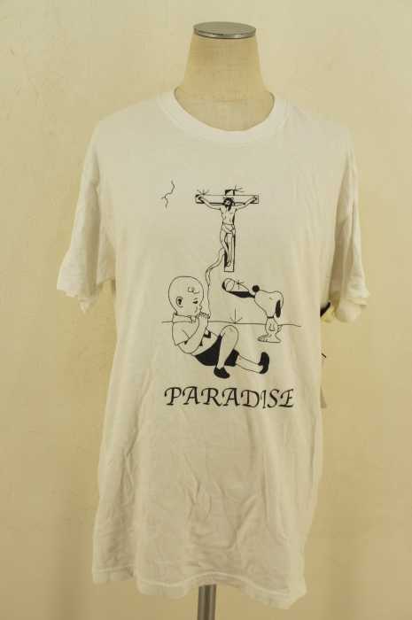 P4R4DI$3 (パラダイス) パロディプリントTシャツ メンズ トップス