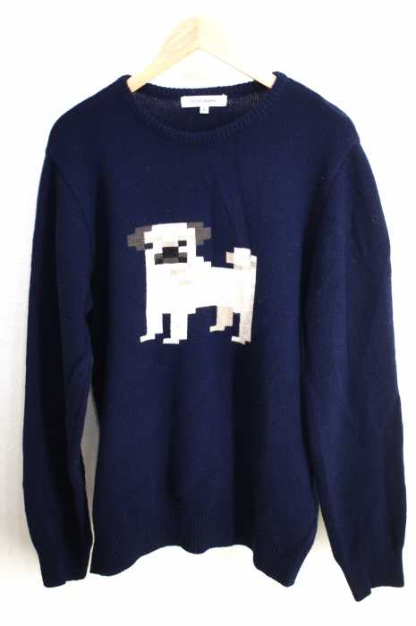 socks appeal(ソックスアピール) パグ柄ラムウールニット PUG LAMBSWOOL SWEATER メンズ トップス