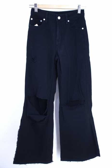 EMODA （エモダ） SIDE SLIT CUT  WIDE DENIM レディース パンツ