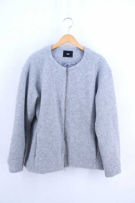 HARE （ハレ） ノーカラーボアフリースブルゾン メンズ アウター
