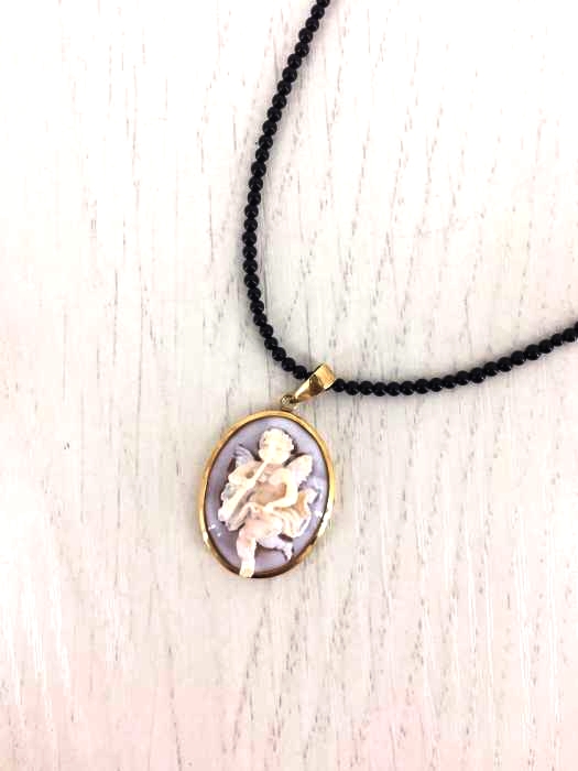 USED古着（ユーズドフルギ） K18刻印 天使　ネックレス メンズ アクセサリー