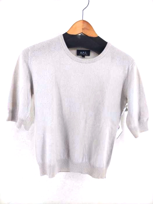 A.P.C.（アーペーセー） 90s カシミヤ半袖ニット レディース トップス