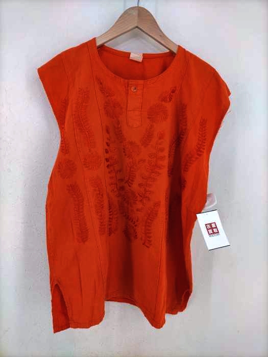 USED古着（ユーズドフルギ） メキシコ製 花刺繍入りベスト レディース トップス