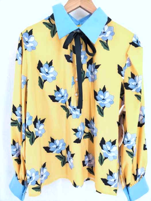 SISTER JANE（シスタージェーン） 20SS フロントフェイクボタン 花柄プルオーバーブラウス レディース トップス