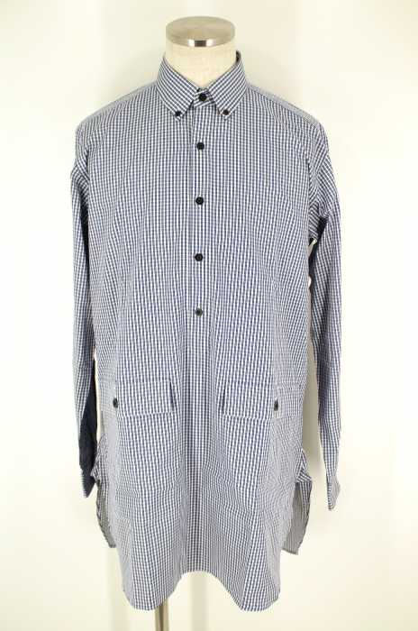 KUBRICK () 14AW チェックプルオーバーロングBDシャツ メンズ トップス