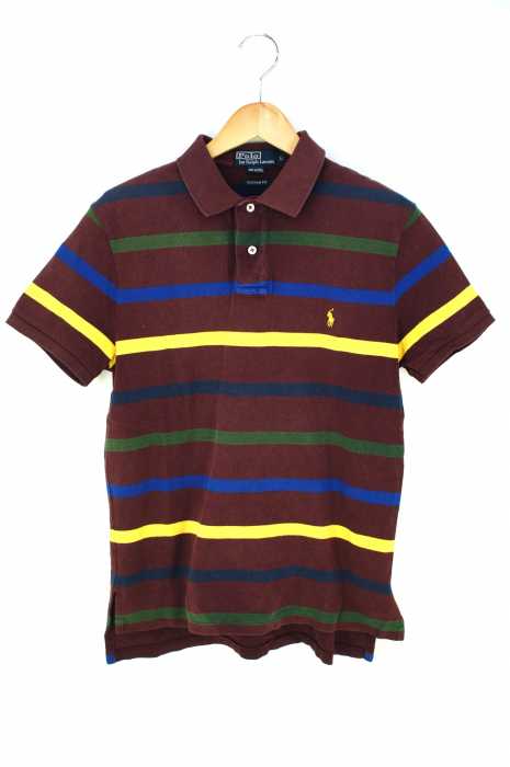 Polo by RALPH LAUREN （ポロバイラルフローレン） ボーダー柄ポニー刺繍ポロシャツ メンズ トップス