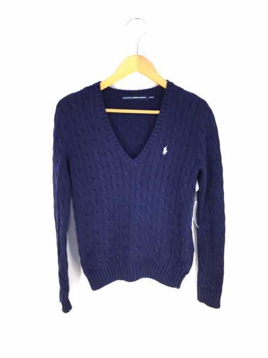 RALPH LAUREN SPORT（ラルフローレンスポーツ） スモールポニー刺繍　ケーブル編みニット メンズ トップス