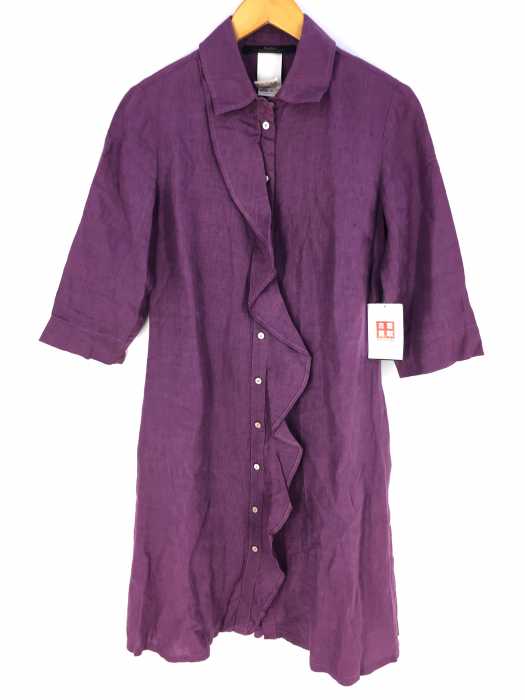 MAX MARA （マックスマーラ） フリルリネンシャツワンピース レディース ワンピース