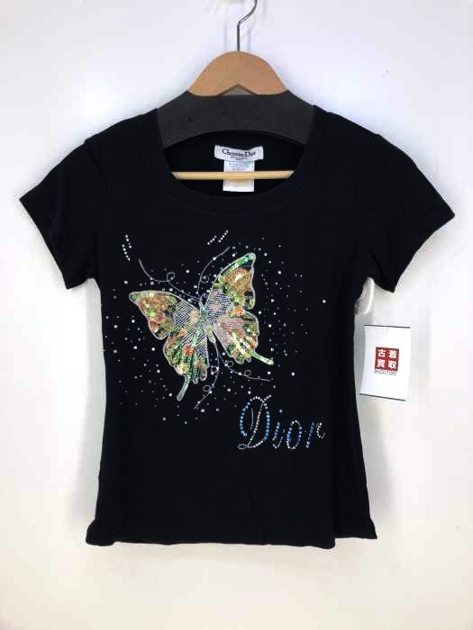 Christian Dior(クリスチャンディオール) バタフライ ラインストーンカットソー レディース トップス