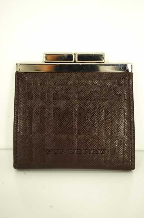 BURBERRY (バーバリー) 型押しがま口コインウォレット メンズ ファッション雑貨