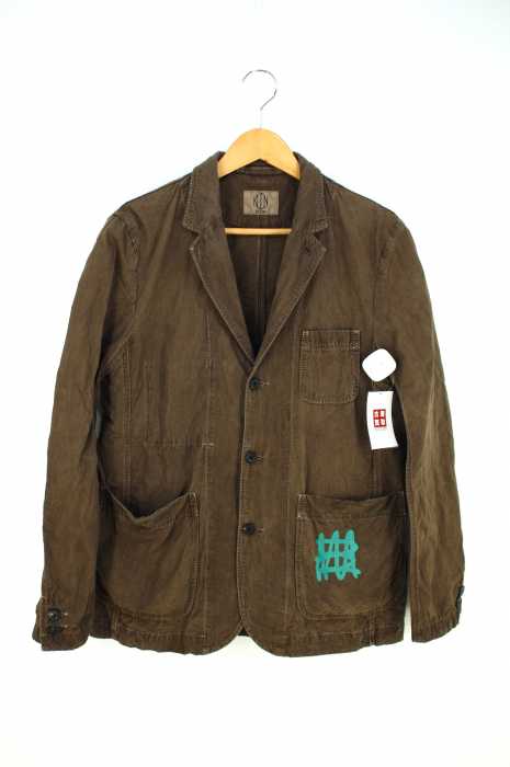kuon（クオン） リネン混 製品染ジャケット メンズ アウター