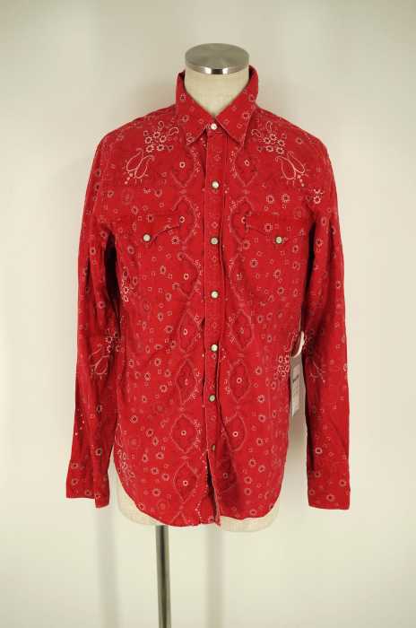 RRL RALPH LAUREN (ダブルアールエル ラルフローレン) ペイズリー柄スナップボタンシャツ メンズ トップス