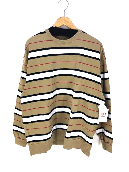 BEAMS(ビームス) 天竺 ボーダー スウェットシャツ メンズ トップス