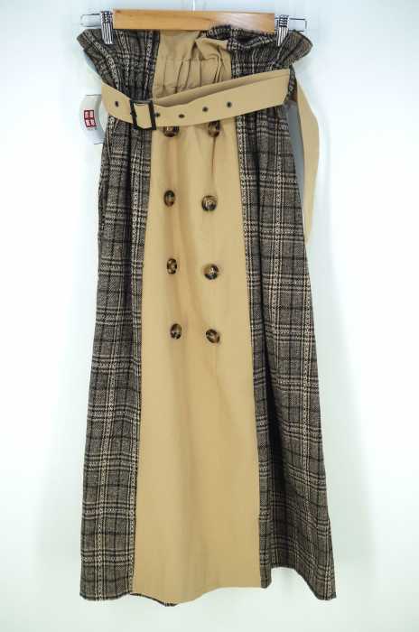 FIFTH（フィフス） グレンチェックトレンチロングスカート レディース  