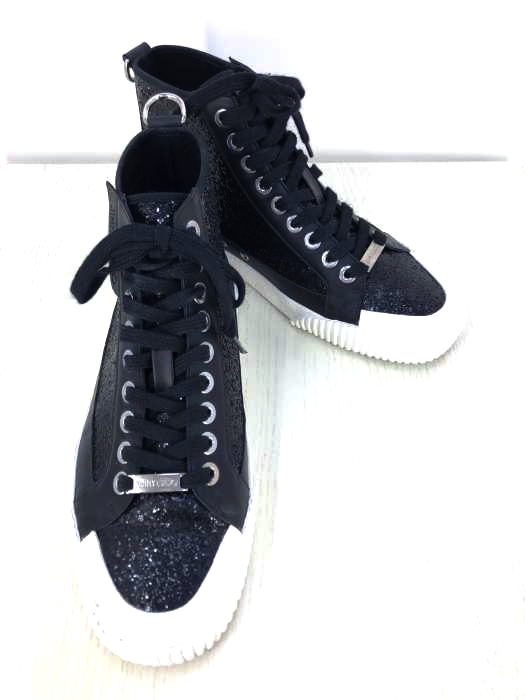 JIMMYCHOO(ジミーチュウ) グリッター ハイカット メンズ シューズ