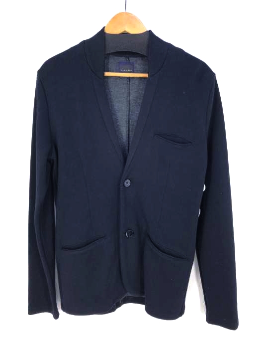 ZARA MAN(ザラマン) ニットノーカラージャケット メンズ アウター