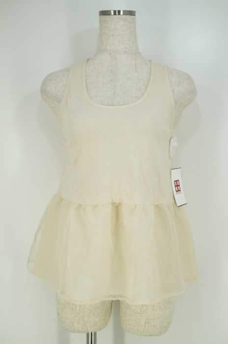 Loungedress （ラウンジドレス） チュール切替ノースリーブレイヤードトップス レディース トップス