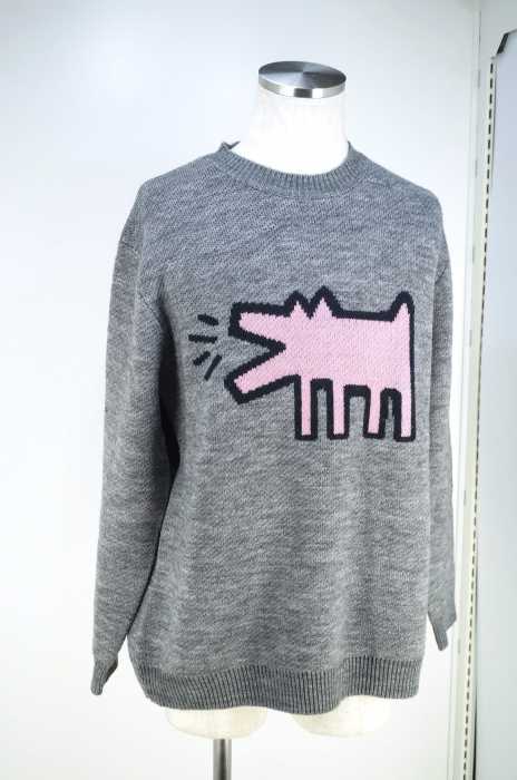 SHIPS JET BLUE × Keith Haring （シップス ジェットブルー キースへリング） プルオーバーニットトップス メンズ トップス