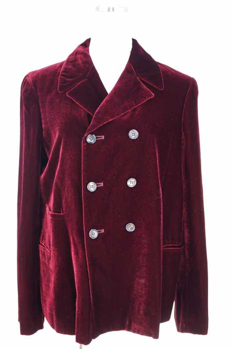 robe de chambre COMME des GARCONS （ローブドシャンブルコムデギャルソン） AD1998 ベロアダブルテーラードジャケット レディース アウター