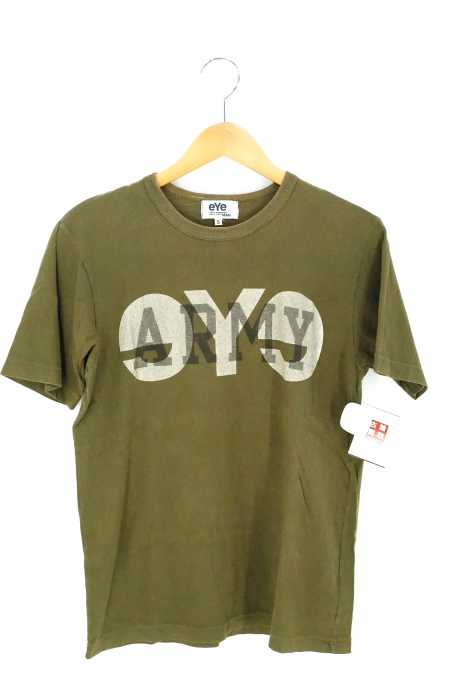 eYe JUNYA WATANABE COMME des GARCONS MAN（アイジュンヤワタナベコムデギャルソンマン） AD2010 eye×ARMYプリントTシャツ メンズ トップス