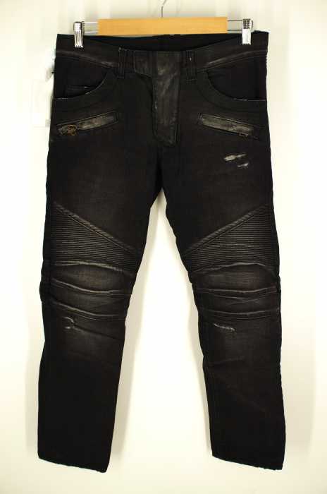 BALMAIN （バルマン） クラッシュバイカーデニムパンツ メンズ パンツ