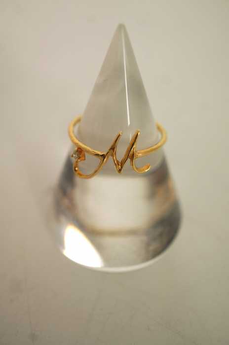 SIENA  （シエナ） K18ダイヤモンドイニシャルMリング レディース アクセサリー