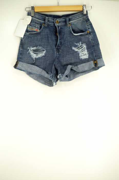 DIESEL (ディーゼル) 16SS DE-SCOTT ストレッチダメージデニムショートパンツ レディース パンツ