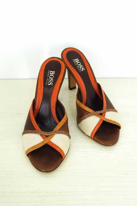 HUGO BOSS （ヒューゴボス） オープントゥヒールサンダル レディース  