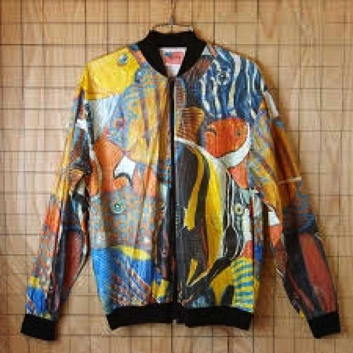 Lamskin Lamb (ラスキンラム) カウレザー切替ジャケット メンズ アウター