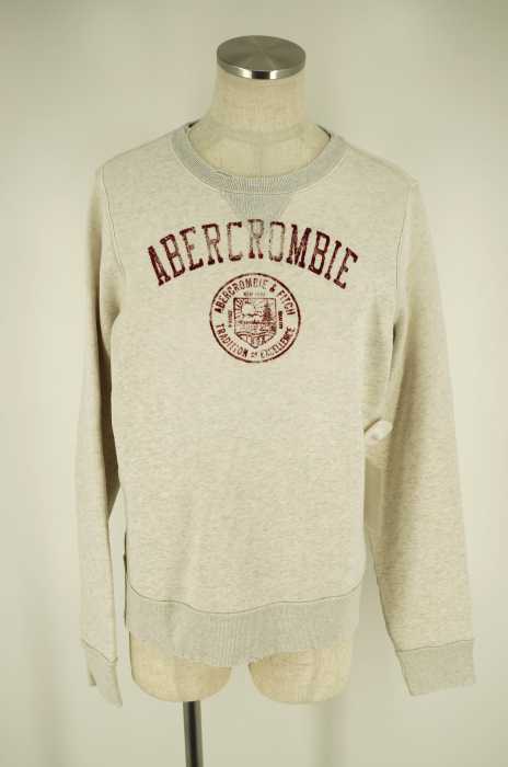 Abercrombie & Fitch （アバクロンビーアンドフィッチ） 加工裏起毛プルオーバープリントスウェット メンズ トップス