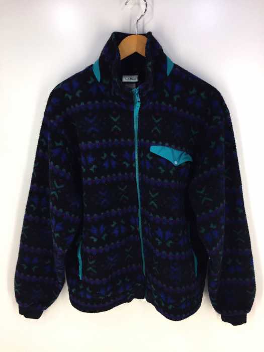 L.L.Bean （エルエルビーン） 70~80s 総柄 ジップアップフリース メンズ トップス