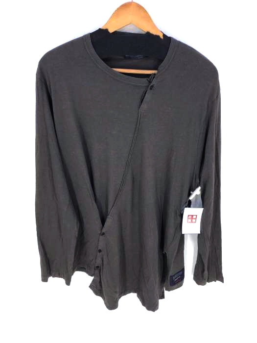 REGULATION Yohji Yamamoto MEN(レギュレーション ヨウジヤマモトメン) Oblique Panel Long Sleeve メンズ トップス