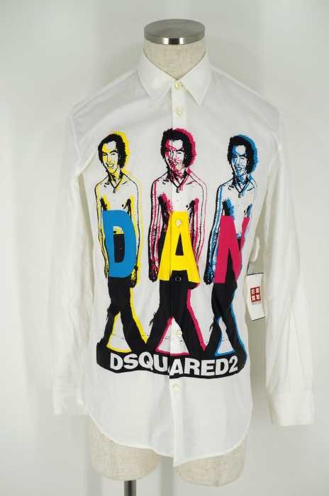 DSQUARED2 （ディースクエアード） 15SS　プリントボタンシャツ メンズ トップス