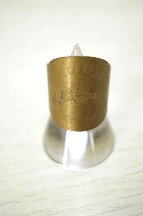 GLAD HAND （グラッドハンド） TAG RING タグリング 真鍮 メンズ アクセサリー