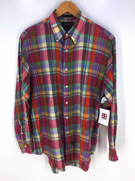 POLO COUNTRY RALPH LAUREN(ポロカントリーラルフローレン) 80~90s 刺繍入り チェック柄 B.D.シャツ ボタンダウンシャツ メンズ トップス