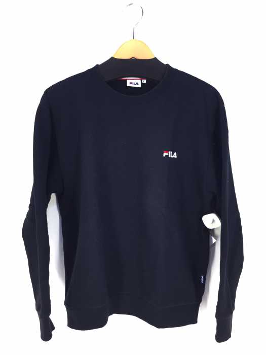FILA （フィラ） ロゴ刺繍プルオーバースウェット メンズ トップス