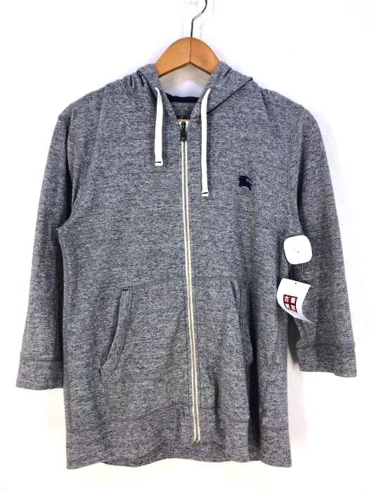 BURBERRY BLACK LABEL(バーバリーブラックレーベル) 七分袖ジップアップパーカー メンズ トップス