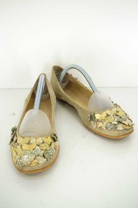 tsumori chisato walk （ツモリチサトウォーク） メタリックバタフライフラットパンプス レディース シューズ