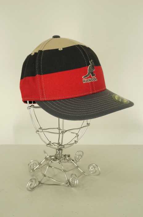 KANGOL (カンゴール) ボーダーロゴ刺繍キャップ メンズ 帽子