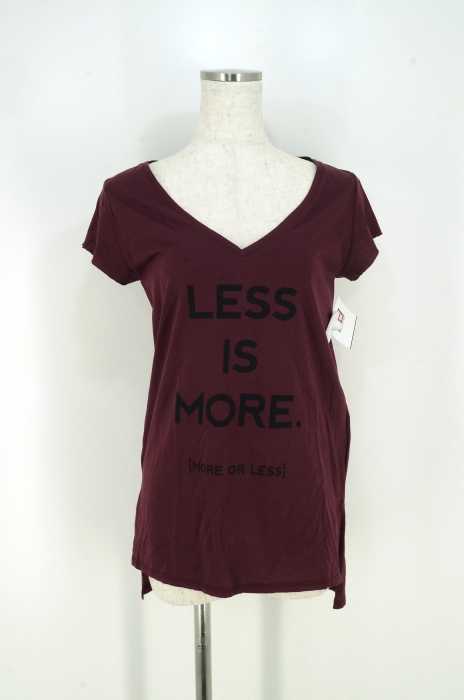 DOUBLE STANDARD CLOTHING (ダブルスタンダードクロージング) VネックプリントTシャツ レディース トップス