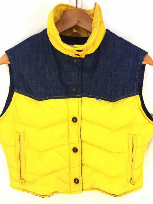 SKI Levis （リーバイス） 70年代 USA製 デニム切替 ダウンベスト レディース アウター