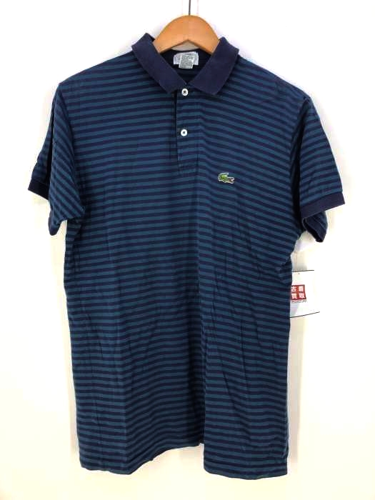 IZOD LACOSTE（アイゾッドラコステ） 日本製ロゴ刺繍ボーダーポロシャツ メンズ トップス