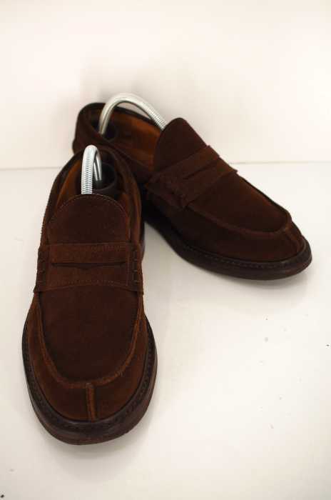 Tricker's （トリッカーズ） スウェードコインローファー メンズ シューズ