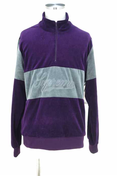 Supreme （シュプリーム） velour half zip pullover メンズ トップス