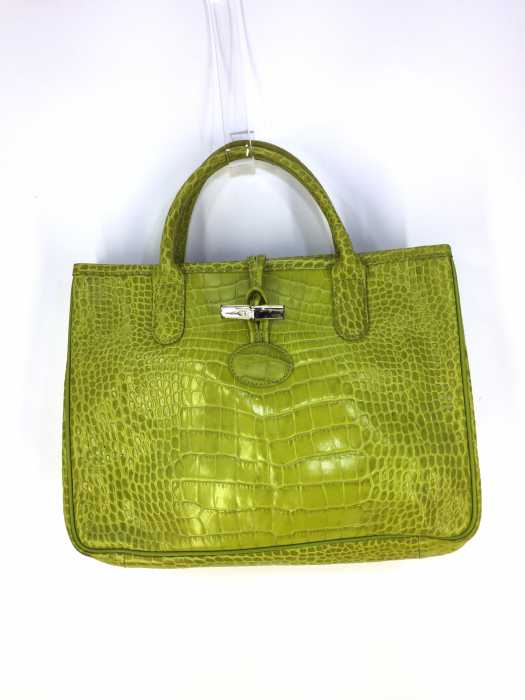LONGCHAMP（ロンシャン） ロゾサティネ クロコ 型押し バック レディース バッグ
