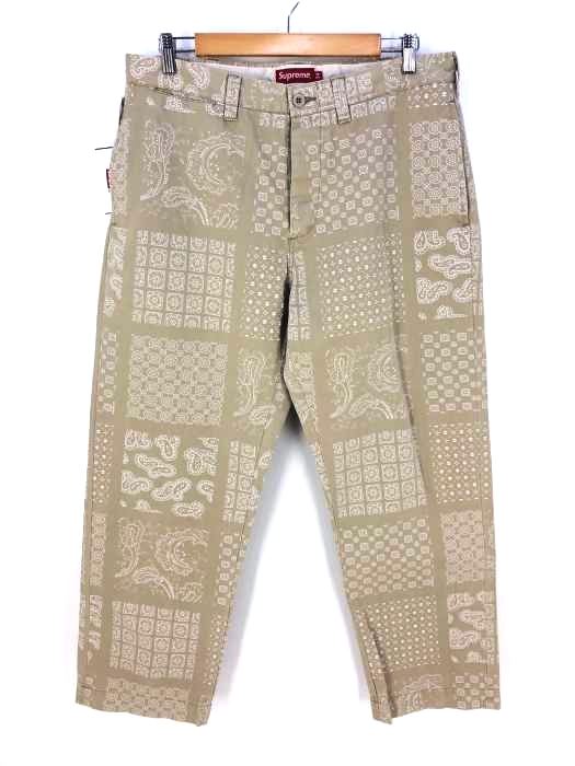 supreme Paisley Grid Chino Pant ペイズリー チノ