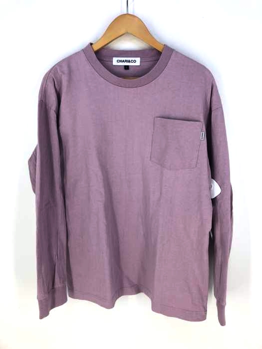 chari&co（チャリアンドコー） BLOCK GRADATION LOGO L/S TEE メンズ トップス
