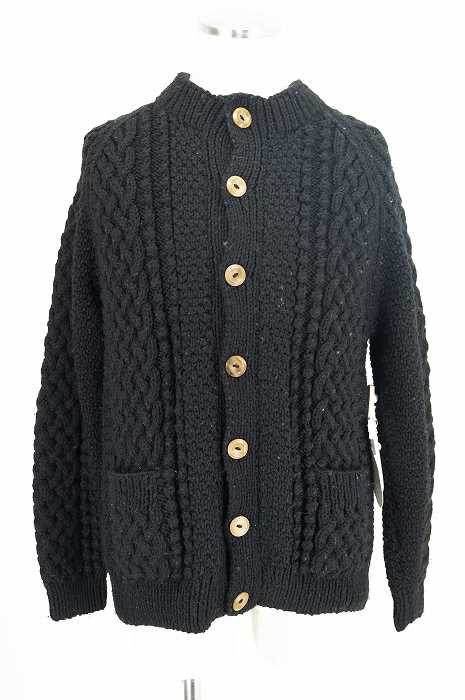 INVERALLAN(インバーアラン) 4Aフィッシャーマンウールニットカーディガン メンズ トップス